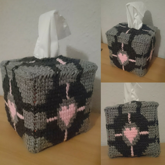 Companion Cube crochet