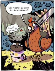 Adventure Huhn, Ausschnitt Seite 3, Avant-Verlag